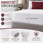 Lakhmaali - Cot Bed Mattress Protector 70x140 - Hypoallergenic, Anti Dust, Anti Mite Cot Bed Mattress Protector - Noiseless Waterproof