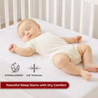 Lakhmaali - Cot Bed Mattress Protector 70x140 - Hypoallergenic, Anti Dust, Anti Mite Cot Bed Mattress Protector - Noiseless Waterproof