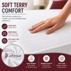 Lakhmaali - Cot Bed Mattress Protector 70x140 - Hypoallergenic, Anti Dust, Anti Mite Cot Bed Mattress Protector - Noiseless Waterproof