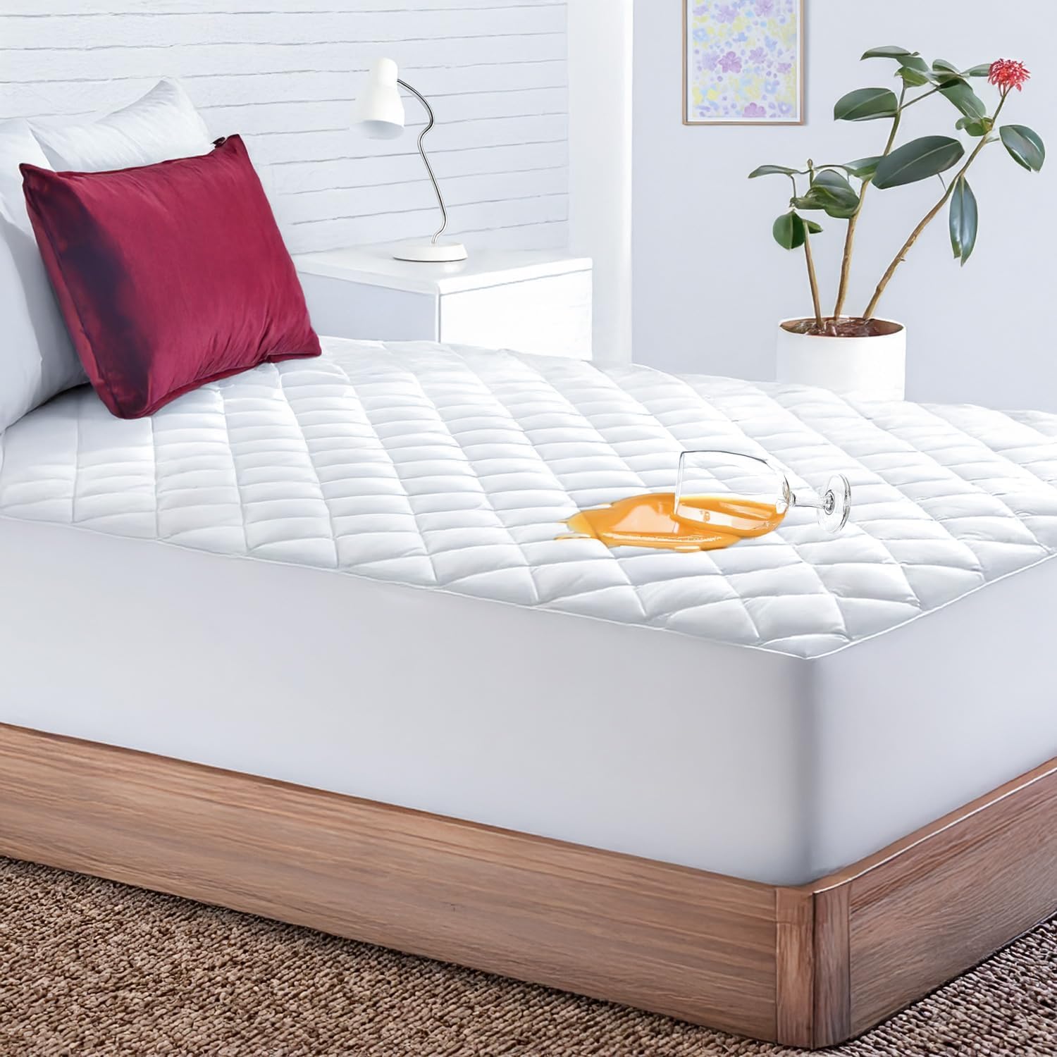 waterproof quilted mattress protector