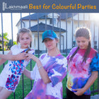 18 Colour Tie Dye Kit with Gloves & Rubber Bands, Concentrated Colour Powders, Craft Kit for T-Shirts, Hoodies, Tote Bags, Socks, Cushions & Canvas Shoes, Ideal for DIY Fashion, Games & Activities