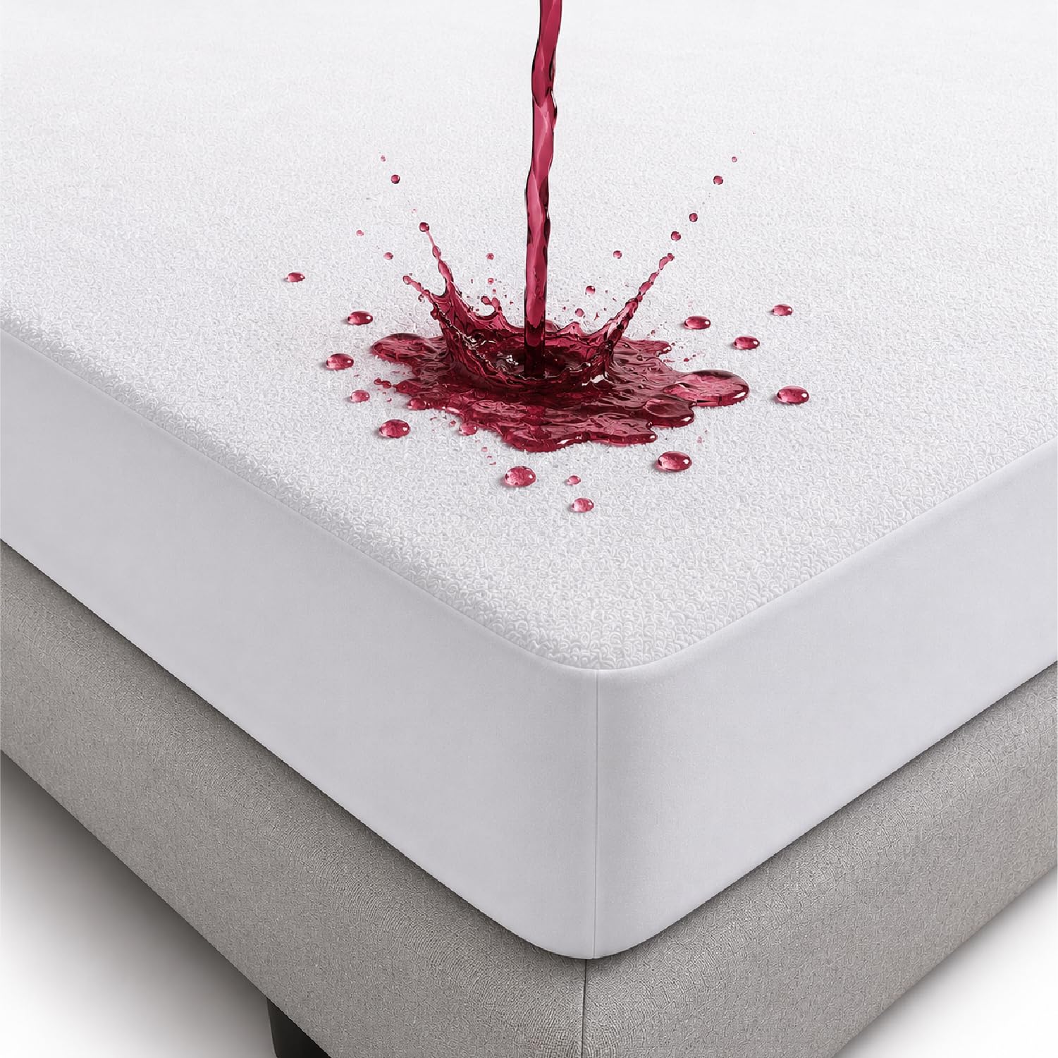 Lakhmaali - Cot Bed Mattress Protector 70x140 - Hypoallergenic, Anti Dust, Anti Mite Cot Bed Mattress Protector - Noiseless Waterproof